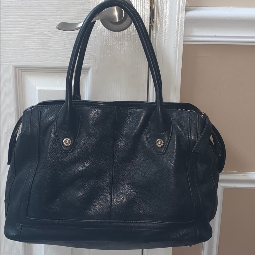 Soft black satchel